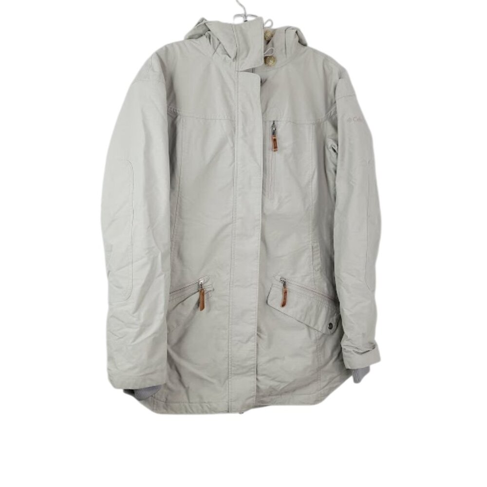 Columbia Women's White Omni-Heat Padded  Winter‎ Snow Jacket Size M